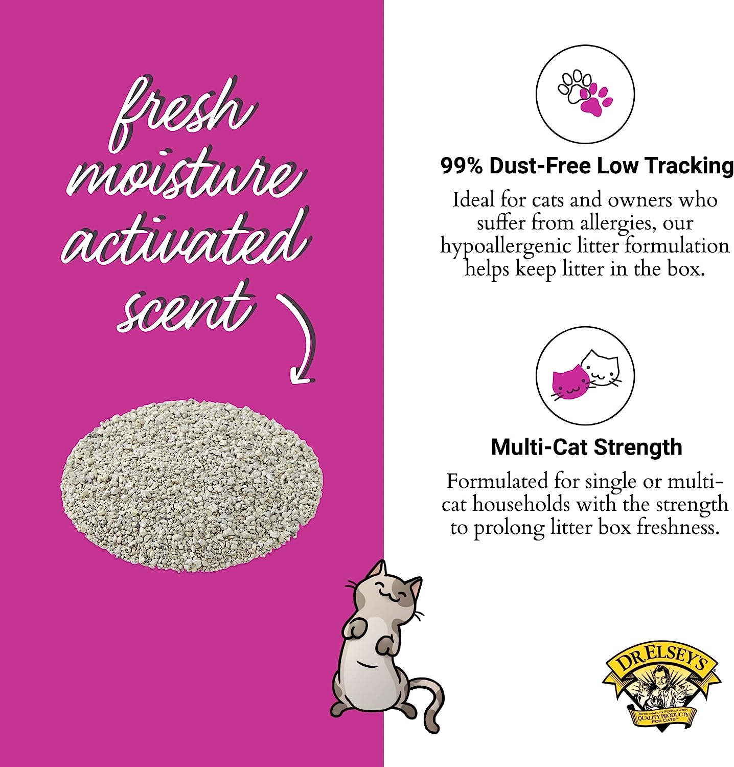 Dr Elsey's Precious Cat Ultra Hard Clumping Scented 99% Dust Free 8kg